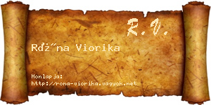 Róna Viorika névjegykártya